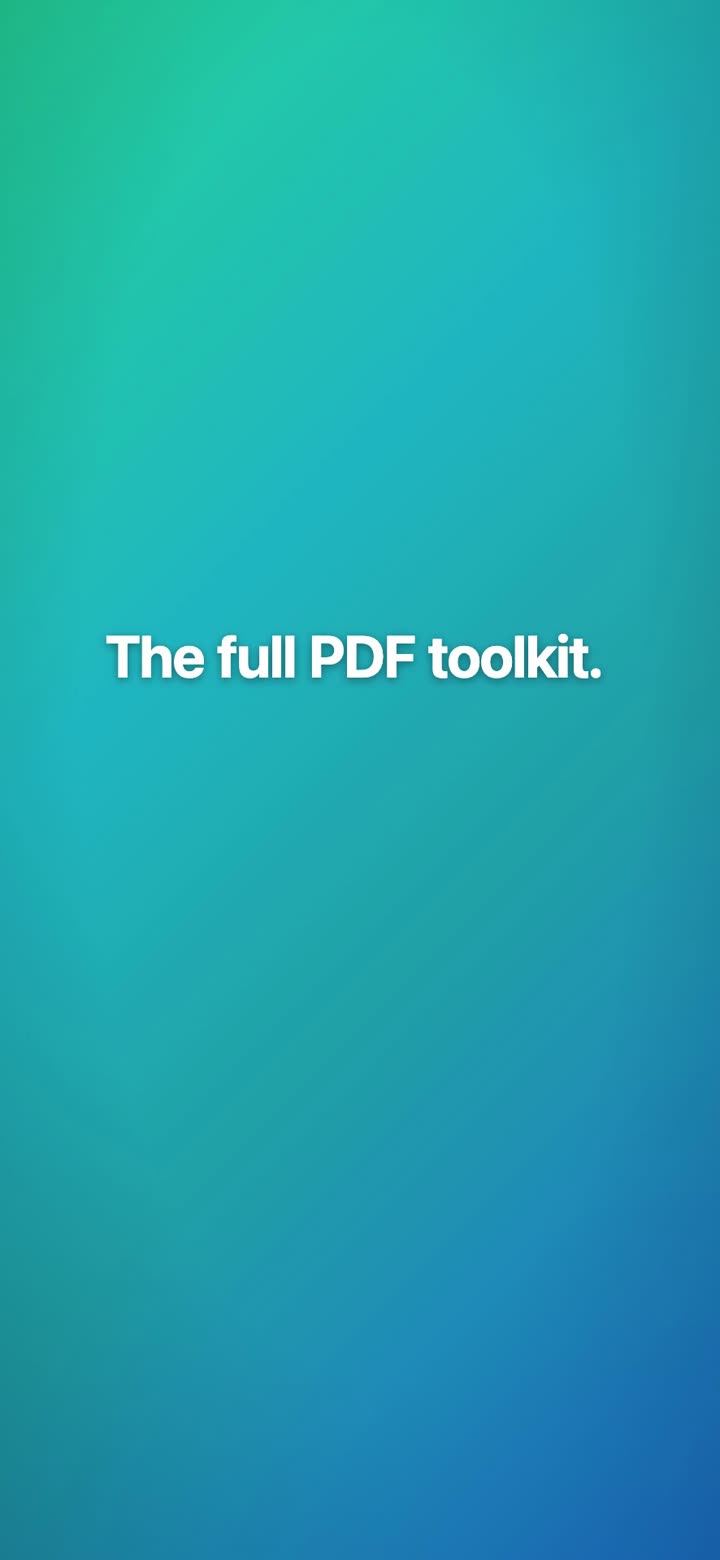 Filemorph PDF tools on iPhone